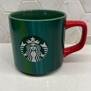 Starbucks Coffee Mug Holiday 2022 12 oz Green Siren Logo